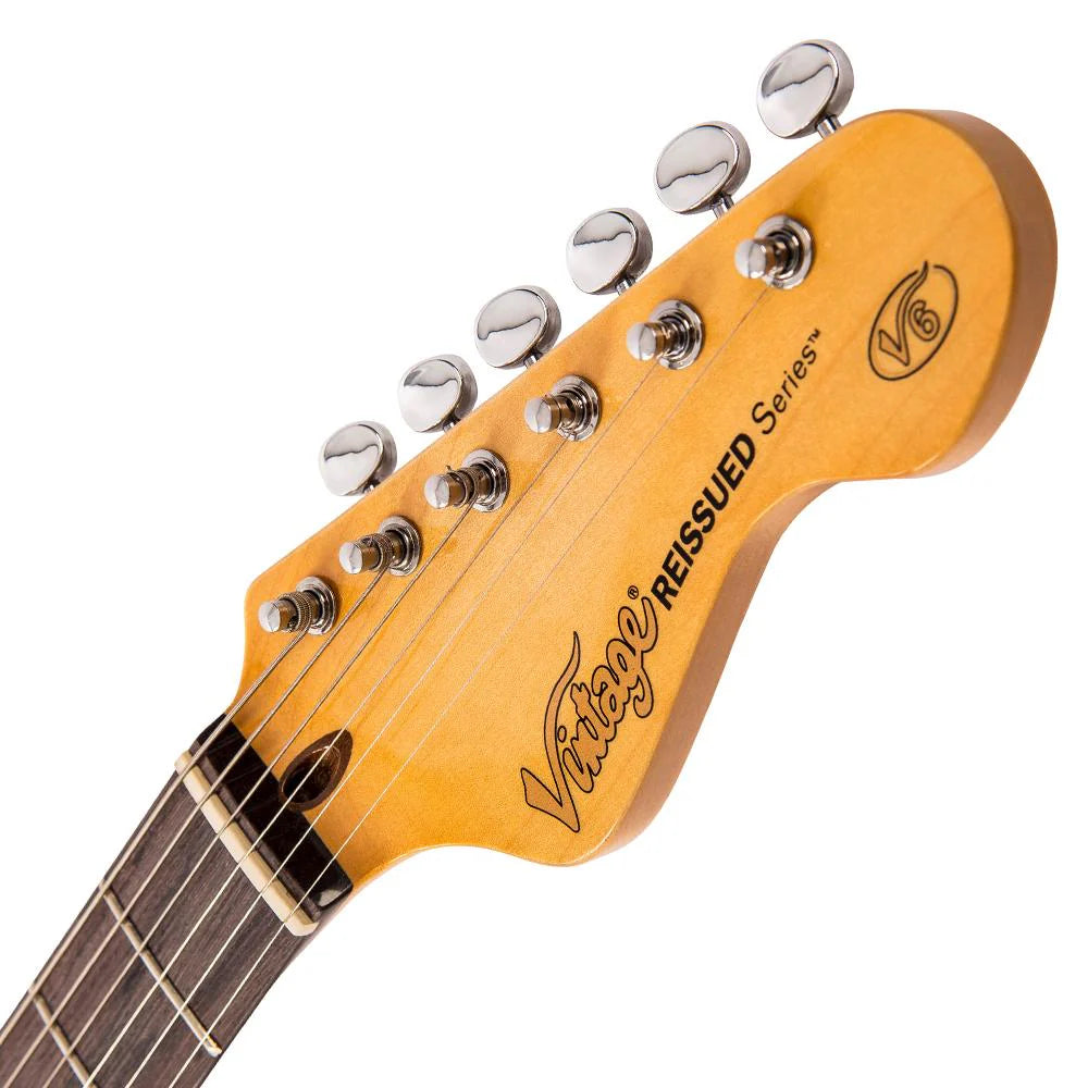 Vintage V6SSB Premium Electric Guitar Electric Guitar Sunset Sunburst RRP £429--