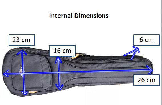 Original Gig Bag Co. Tenor Ukulele Gig Bag Soft Case with 10mm Padding & Shoulder Straps