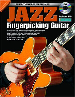 Learn How To Play Guitar - Fingerpicking Jazz - TAB Tutor Music Book & CD K4