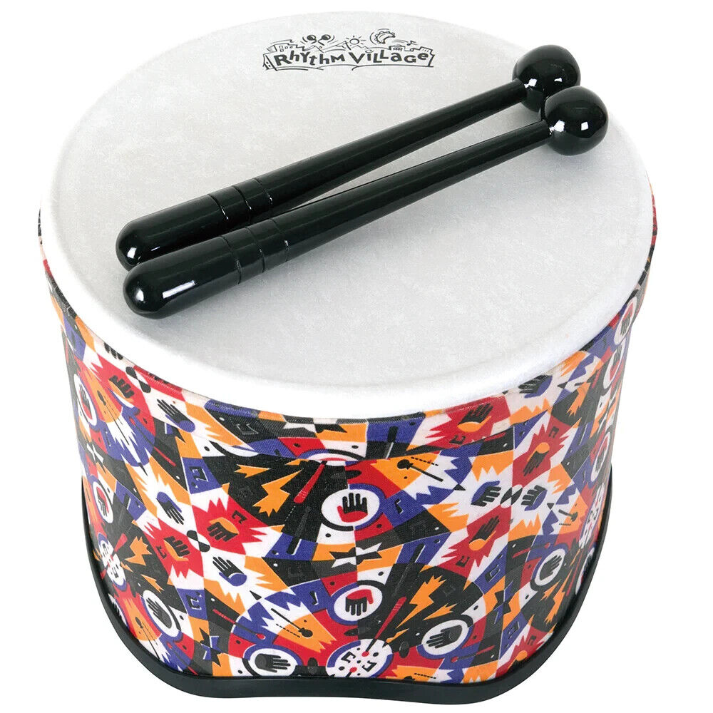 Rhythm Tech Tom Tom Drum | Village Series 10" Floor Tom Tom Drum and Beater