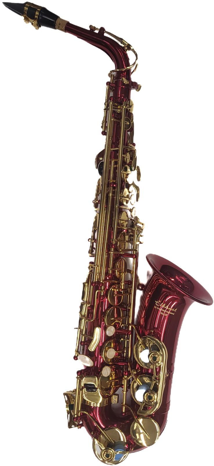 Elkhart Vincent Bach Deluxe E Flat Red Alto Saxophone Pack | High F# key