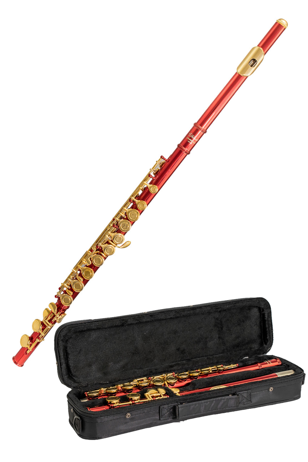 Elkhart Vincent Bach Red Flute Pack | Spilt E Mechanism Offset G .