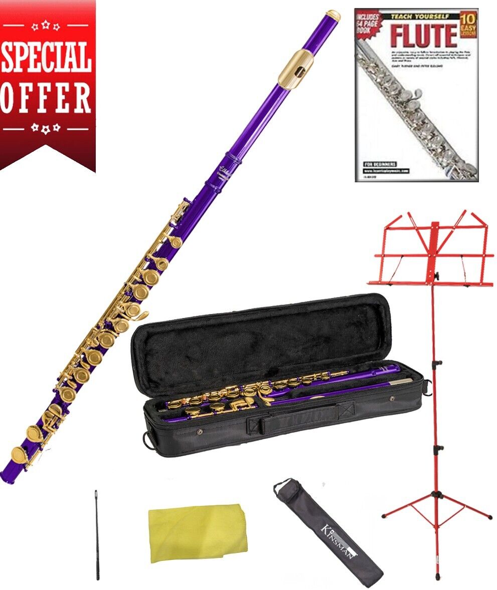 Elkhart Vincent Bach Purple Flute Pack | Spilt E Mechanism Offset G