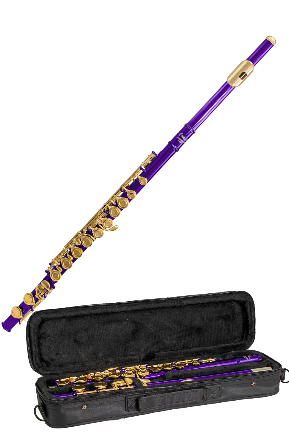 Elkhart Vincent Bach Purple Flute Pack | Spilt E Mechanism Offset G