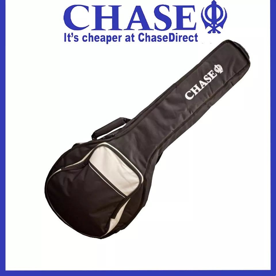 Chase Banjo Gig Bag Padded Soft Case 10mm Padding Straps Premium Banjo Bag __
