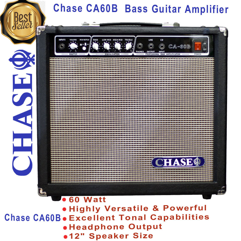 Chase Bass Guitar Amplifier | Chase CA-60B 60 Watt Bass Guitar Amp