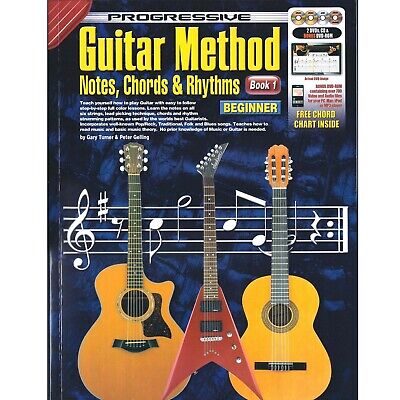 Learn To Play The Guitar Teach Yourself Method For Beginners Tutor CD DVDs - F2