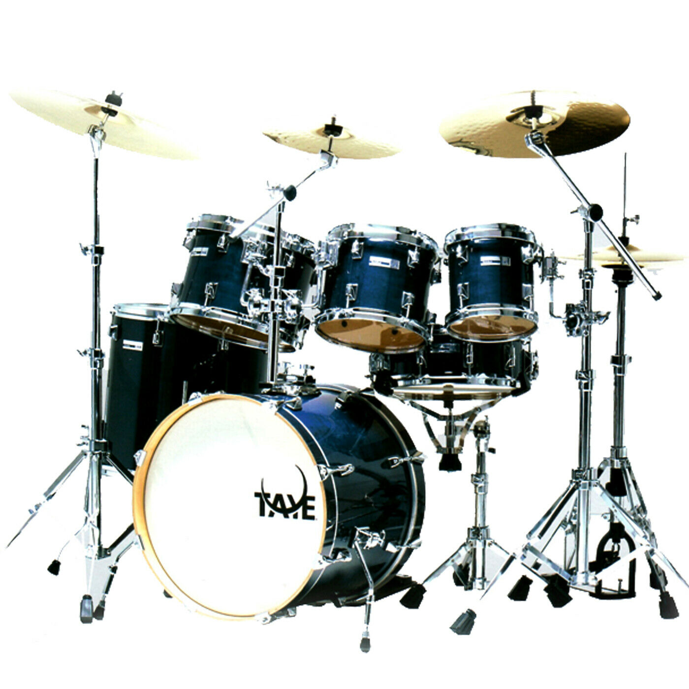 Drum Kit 5 Piece TAYE Studio Maple Blue - 22" Bass Drums Incl Hardware Set -D-21
