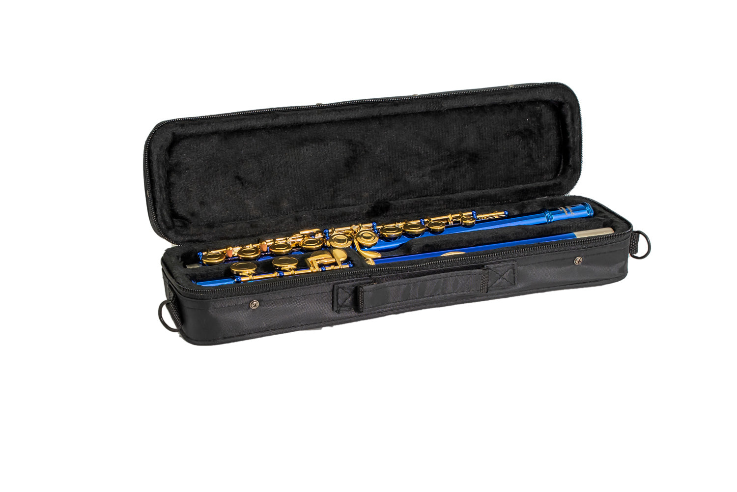 Elkhart by Vincent Bach Flute 100FLBL with Case in Blue | Spilt E Mechanism Offset G - RRP £279 Buy Now in Sale At Half Price For £139 - Only Few Left!