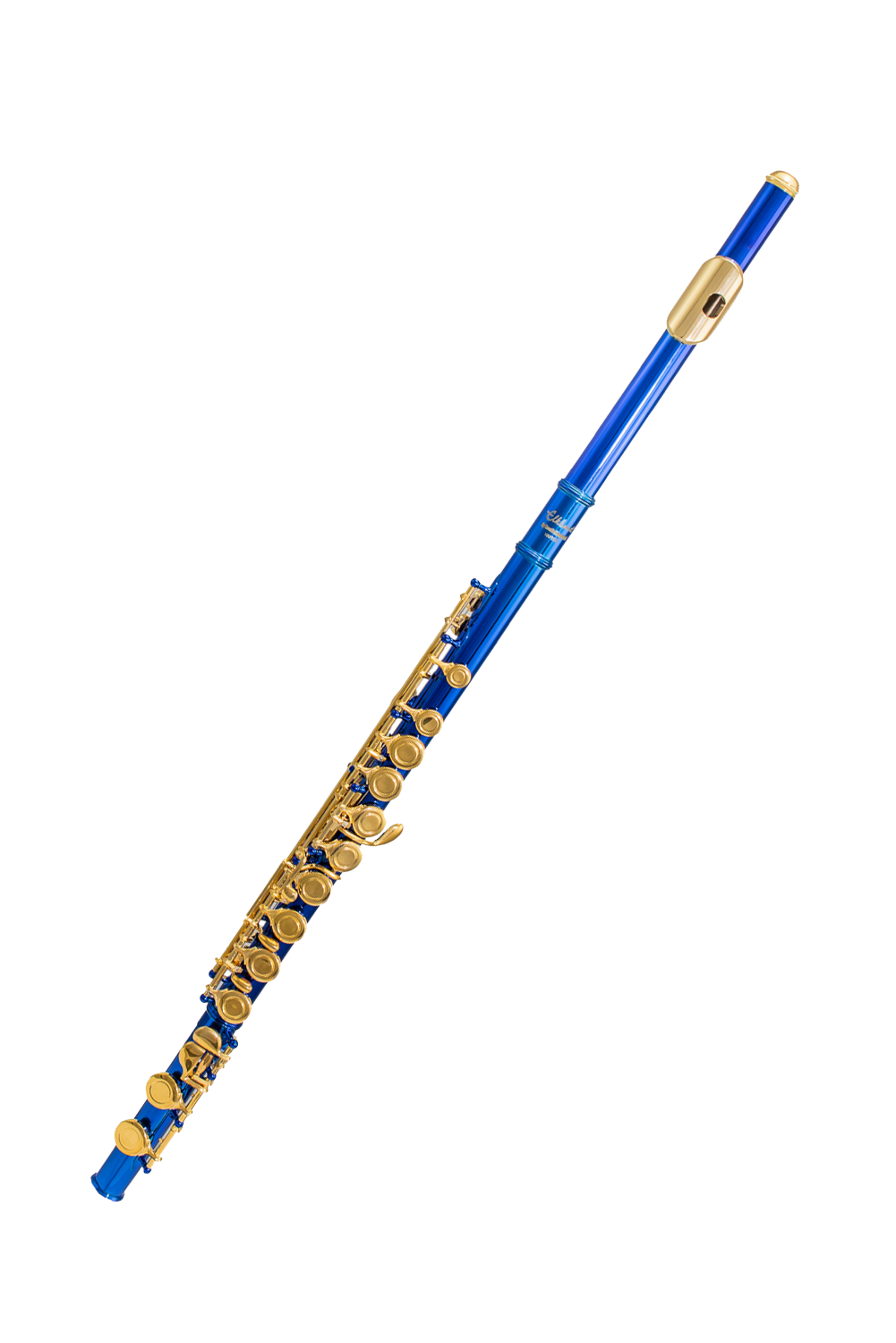 Elkhart by Vincent Bach Flute 100FLBL with Case in Blue | Spilt E Mechanism Offset G - RRP £279 Buy Now in Sale At Half Price For £139 - Only Few Left!