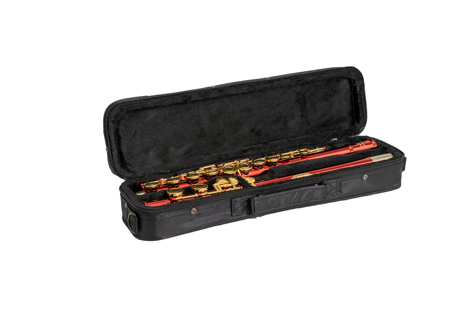 Elkhart by Vincent Bach Flute 100FLR with Case in Red | Spilt E Mechanism Offset G - RRP £279 Buy Now in Sale At Half Price For £139 - Only Few Left!