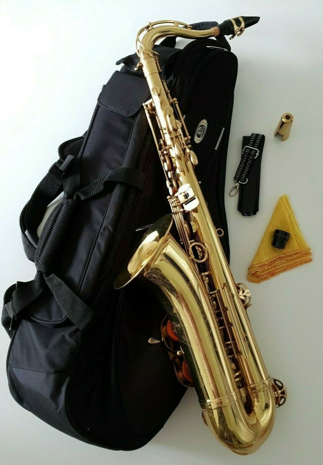 Saxophone Bb Tenor by Intermusic Gold Finish & Ritter Gig Bag - NEW OUTFIT - 09