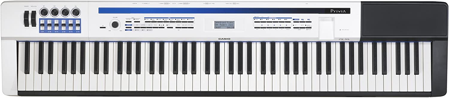 Casio PX-5S 88-Key Privia Pro Digital Stage Piano with Power Supply