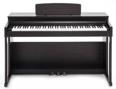 Chase CDP-357 Digital Electric Piano in Black Cabinet With Stool, Headphones & Tutorial Book