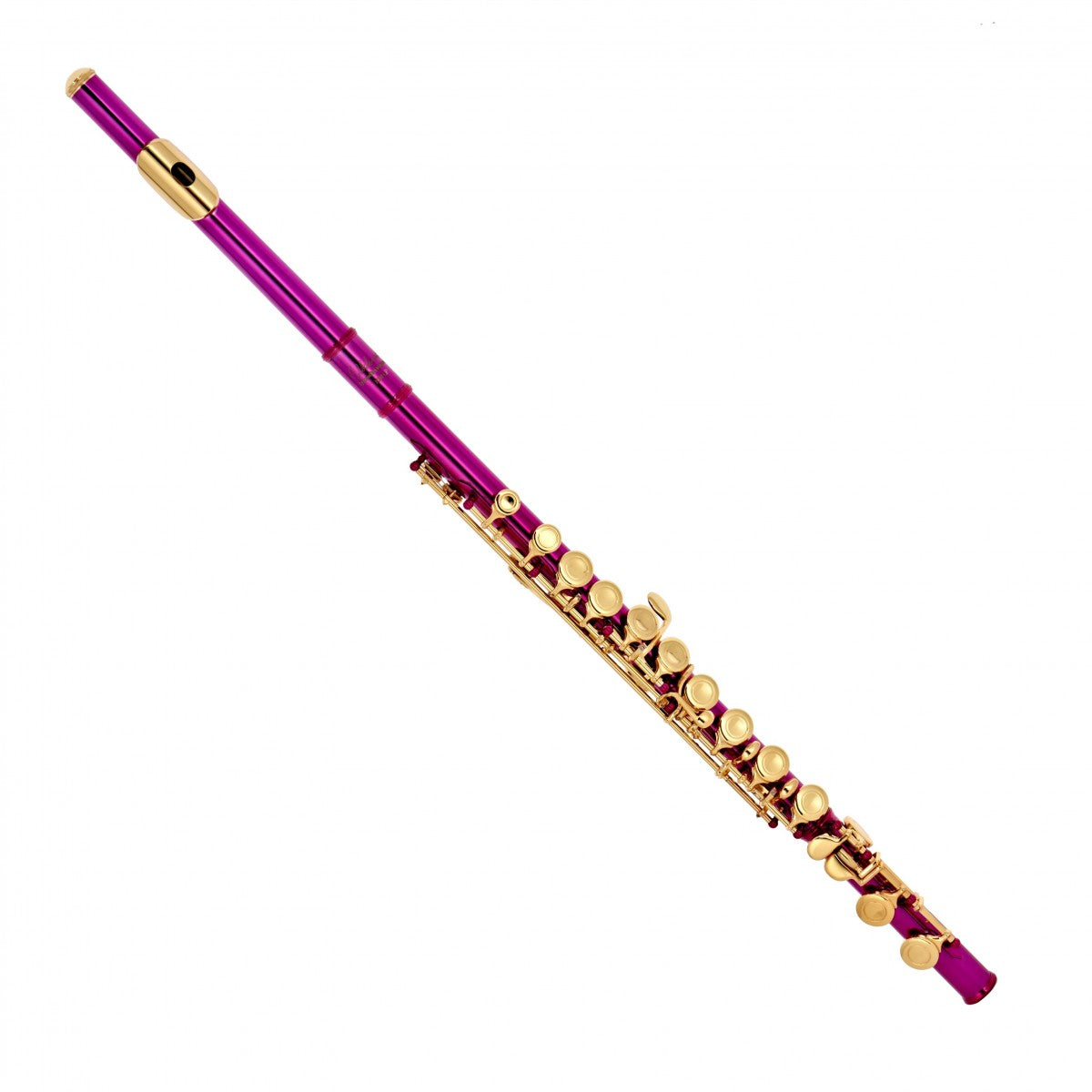 Elkhart by Vincent Bach Flute 100FLP with Case in Pink | Spilt E Mechanism Offset G - RRP £279 Buy Now in Sale At Half Price For £139 - Only Few Left!