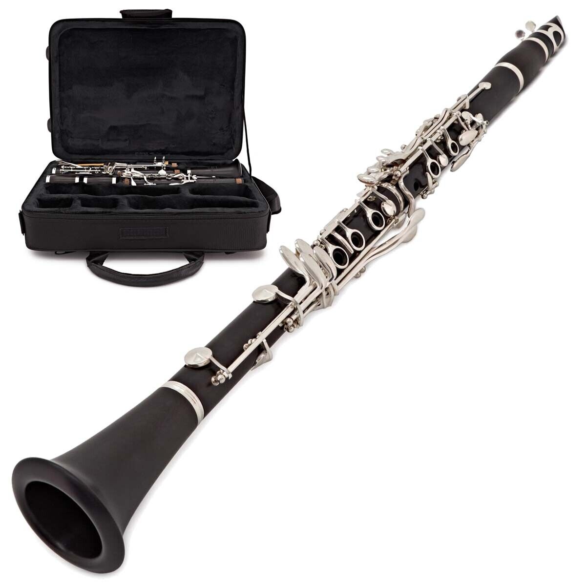 Odyssey  Clarinet - Key of A in Ebony Body - Double Soft Case - Odyssey OCL3500A Premiere