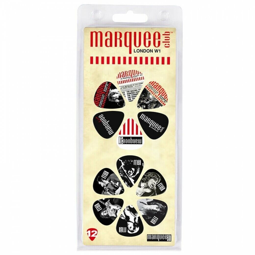 Guitar Pick Plectrum : Marquee Club Picks Plectrums | Retro Music Design 12 Pack