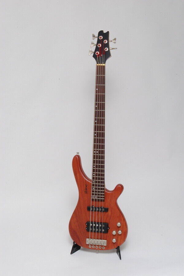 Bass Guitar 5 String Shine Electric Bass Solid Mahogany Active Electro