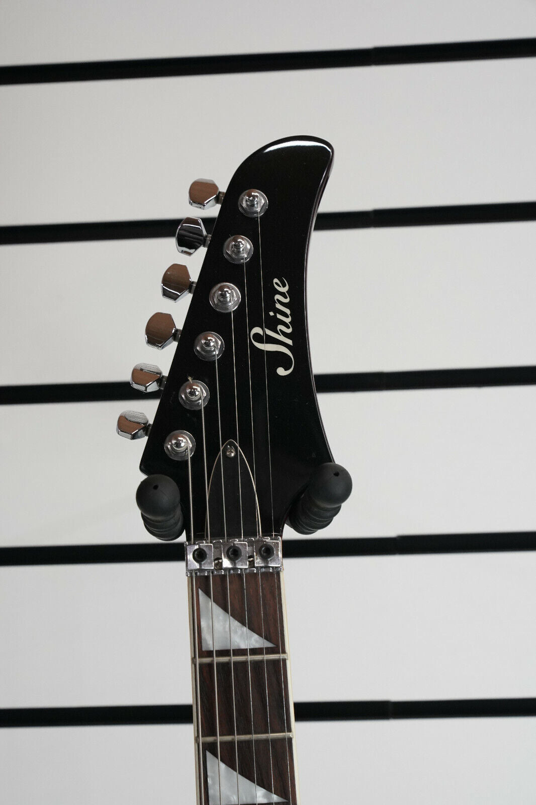 Electric Guitar Shine D-212 Super Strat + Floyd Rose Tremolo Thru Neck Z-83 -