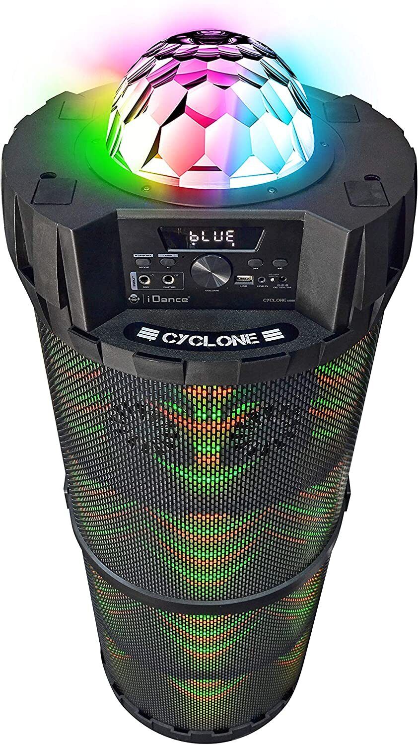 iDance Cyclone 6000 Portable PA System Bluetooth Speaker Party Dance System,