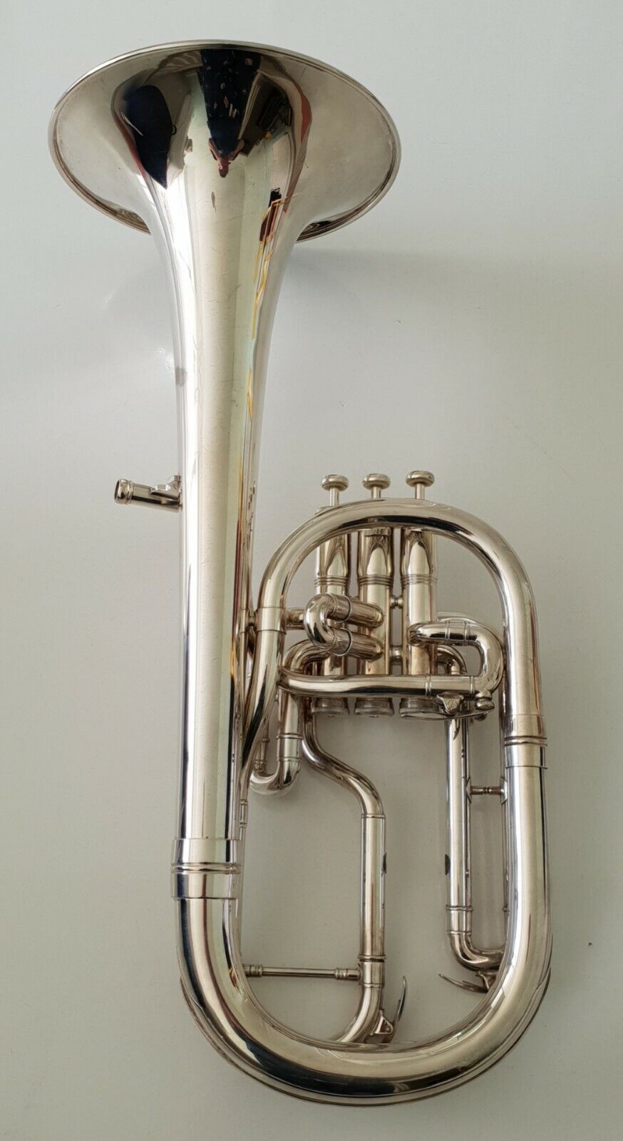 USED Besson Tenor Horn Eb Silver 950 GS Sovereign Denis Wick Mouthpiece Carry Case