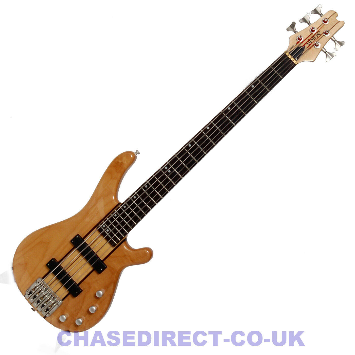 Electric Bass 5 String Guitar Shine SBT705 Thru Neck Active -