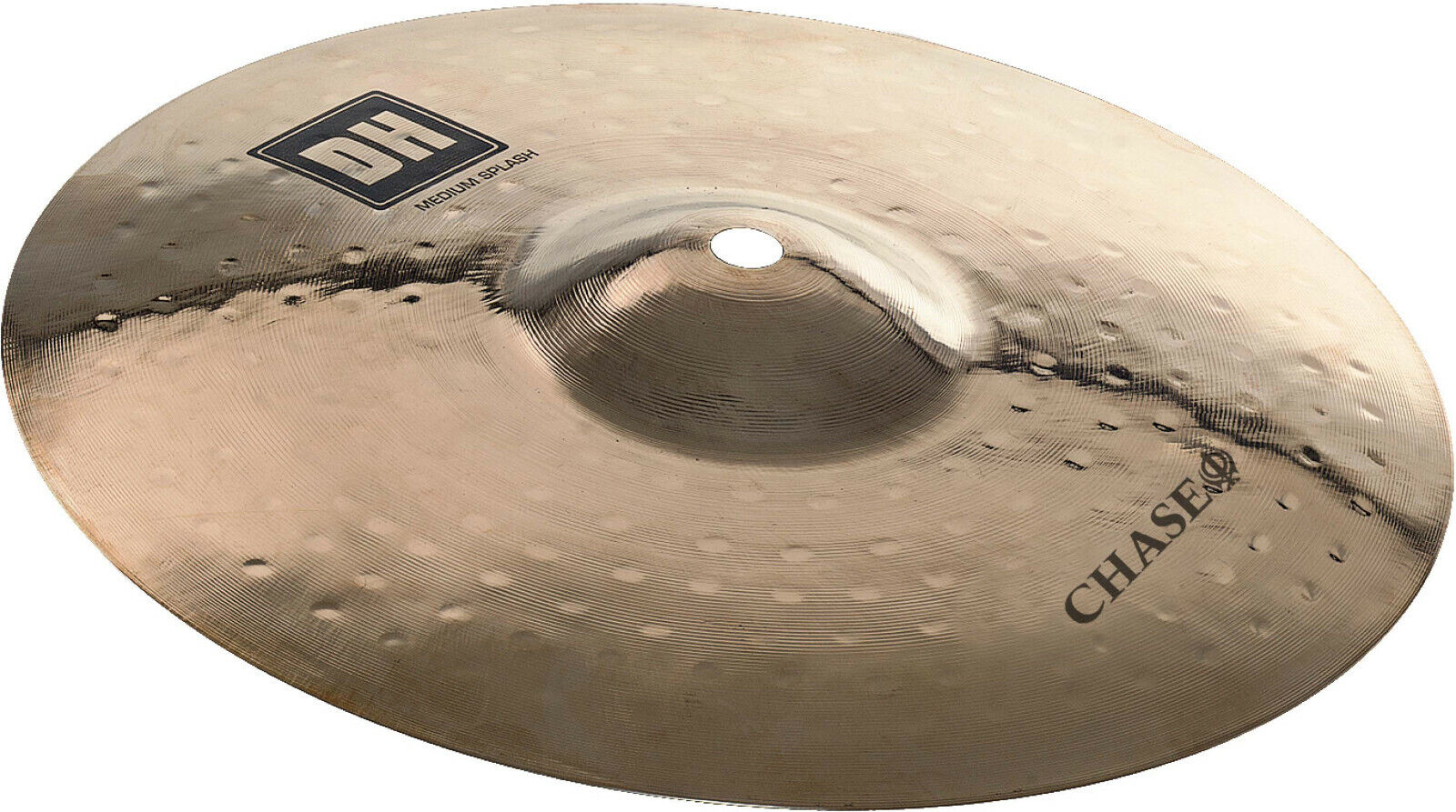 Chase DH-SM8B Splash Cymbal 8" Rock Medium Brilliant B20 Bronze Dual Hammered -