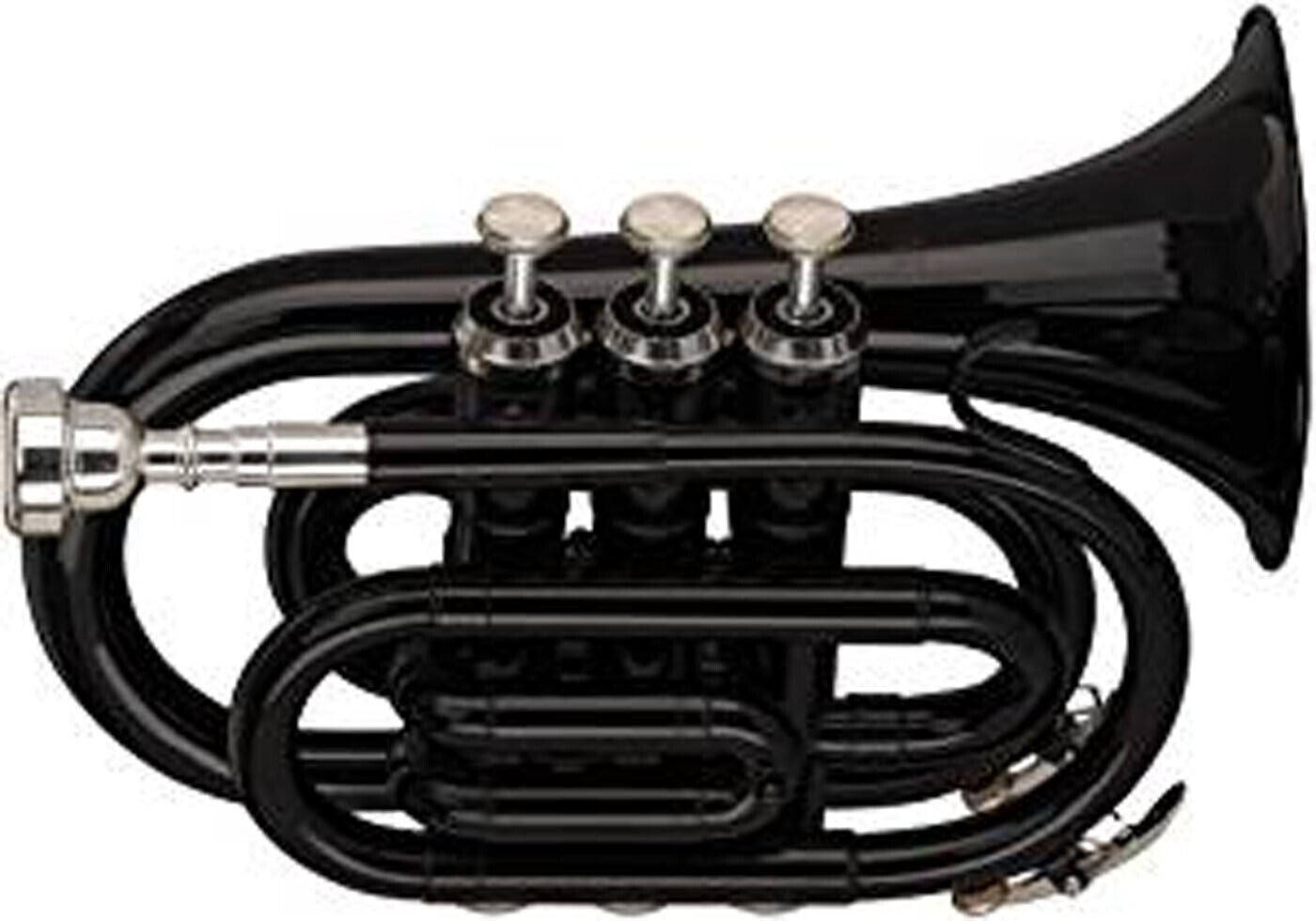 Trumpet Bb Pocket Trumpet - Complete Outfit By Chase - Black