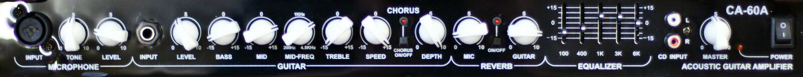 Chase CA60A Deluxe 60W Acoustic Guitar Amplifier | Combo Powerful Amplifier For Acoustic Guitar