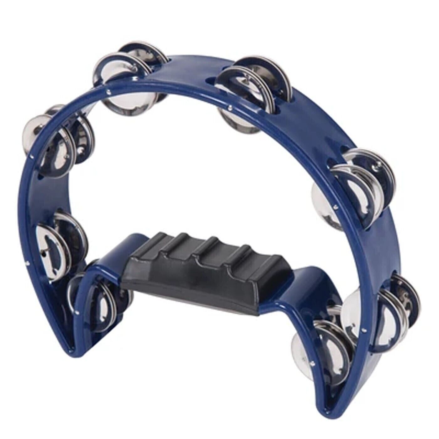 PP Percussion Tambourine with Jingles : Half Moon Star Round School Music Dance|