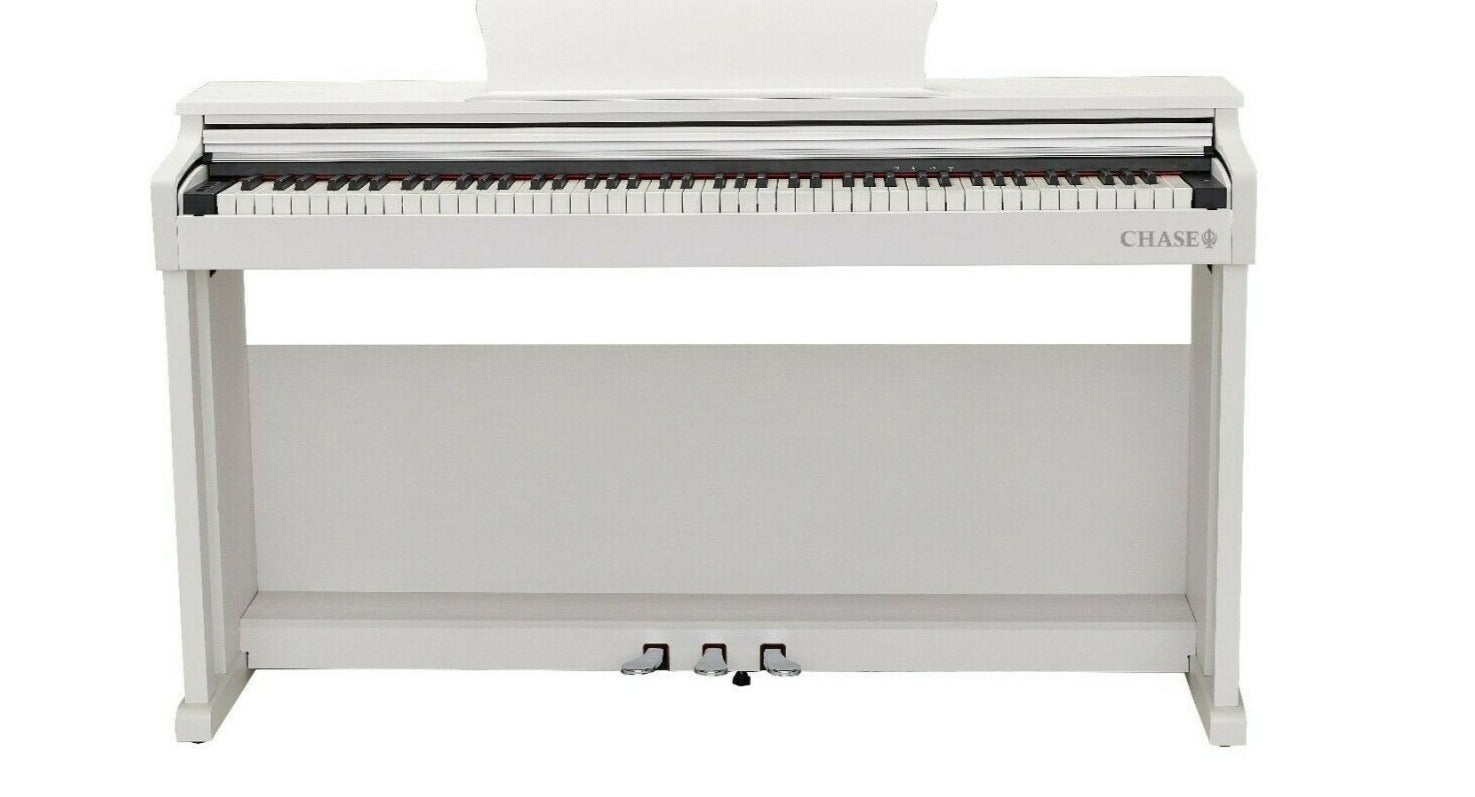 Chase CDP-357 Digital Electric Piano with Wooden Cabinet - Available in Rosewood, Black or White