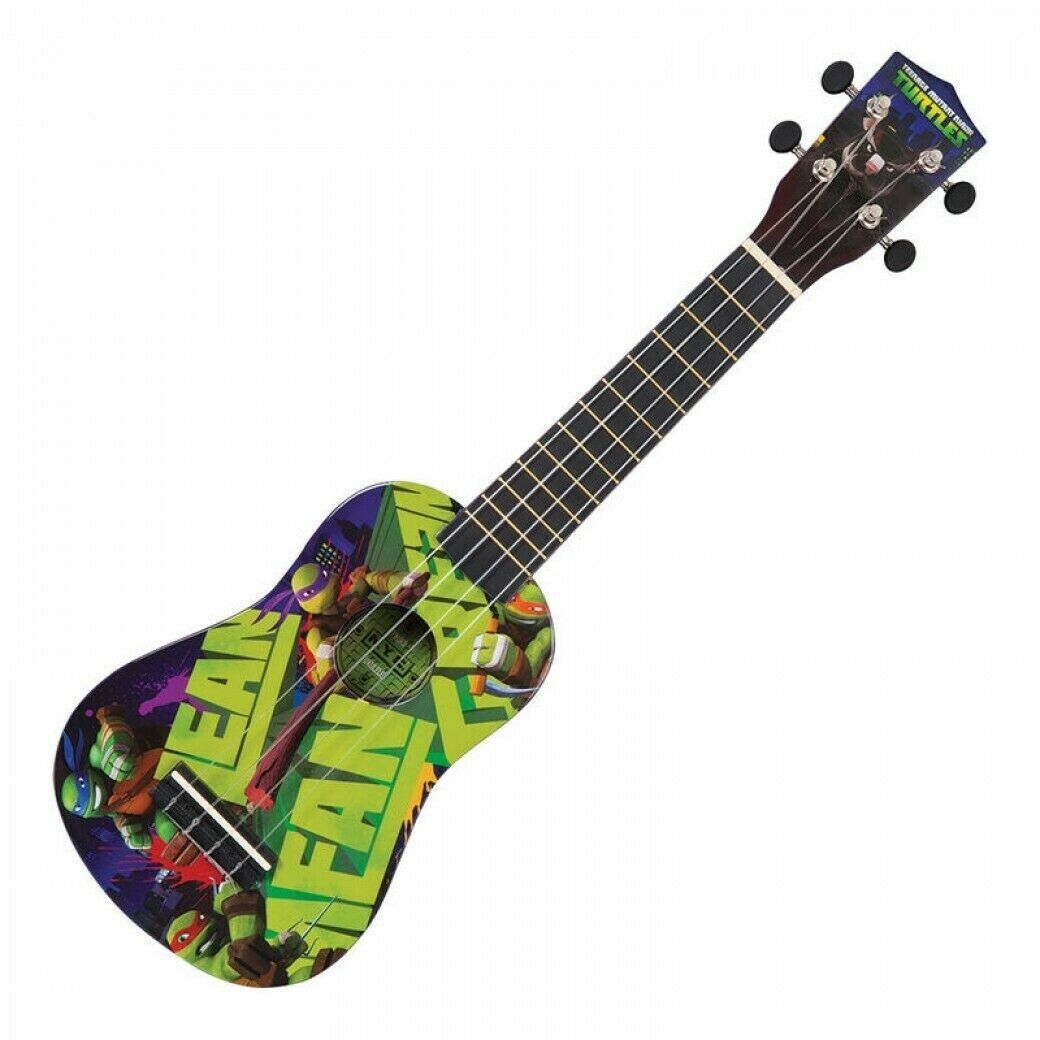 Ukulele Soprano With 4 Nylon Strings Teeange Mutant Ninja Turtles Outfit TMUK2 .