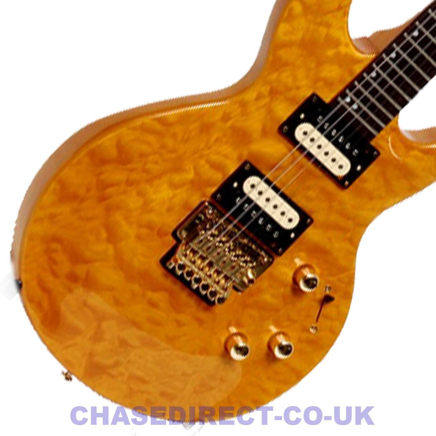 Electric Guitar Shine SIL602AN Double Cut Away LP Style Set Neck Floyd Rose -