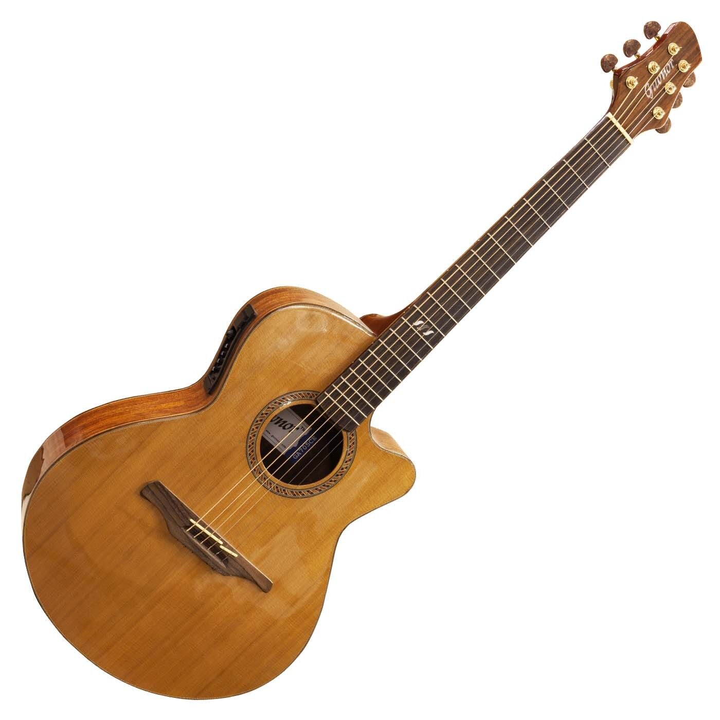 Guvnor Electro Acoustic Guitar | Folk Style Cutaway GA705CE Solid Cedar Top