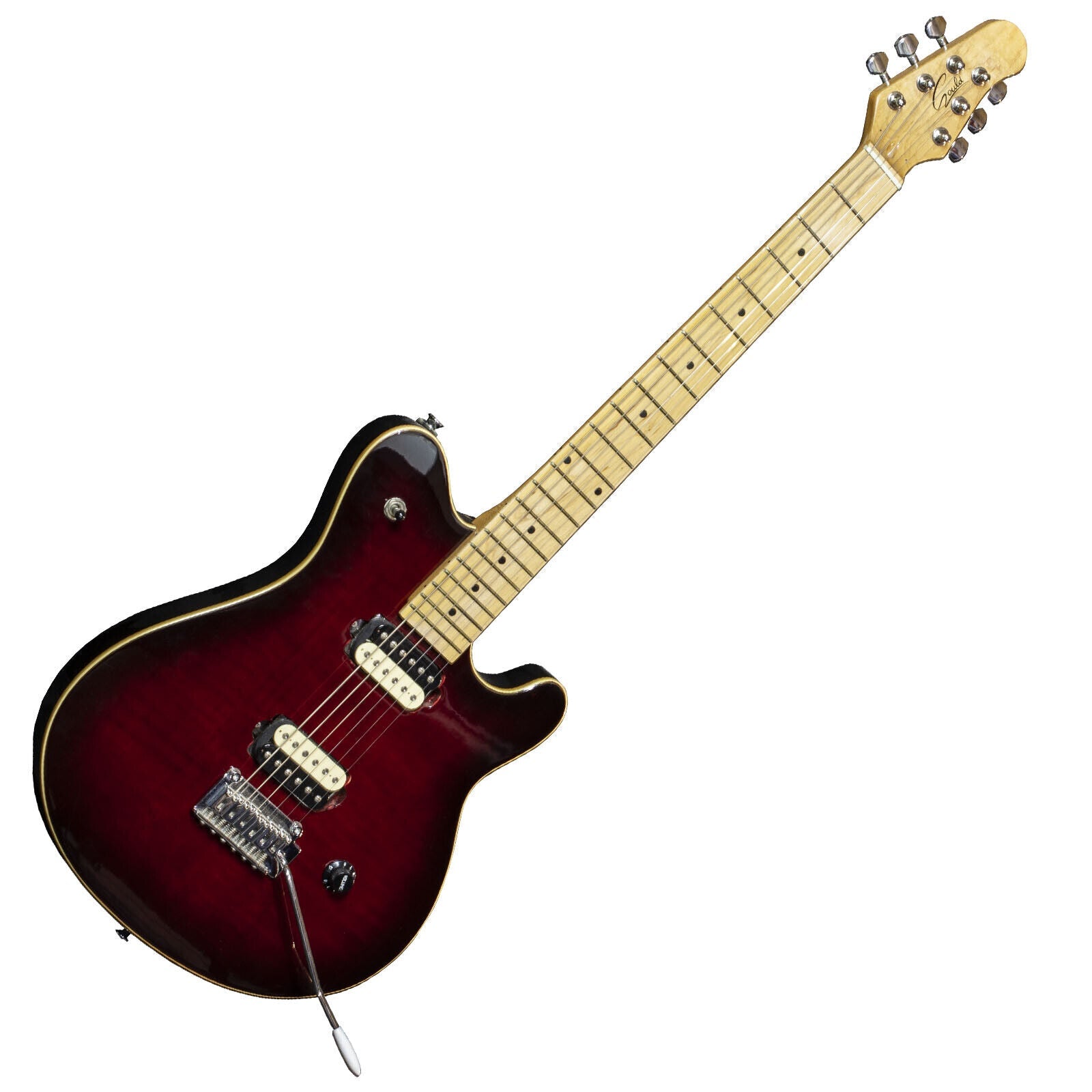 Gould Electric Guitar Gould GS72 in Burgundy Burst Finish EVH Wolfg