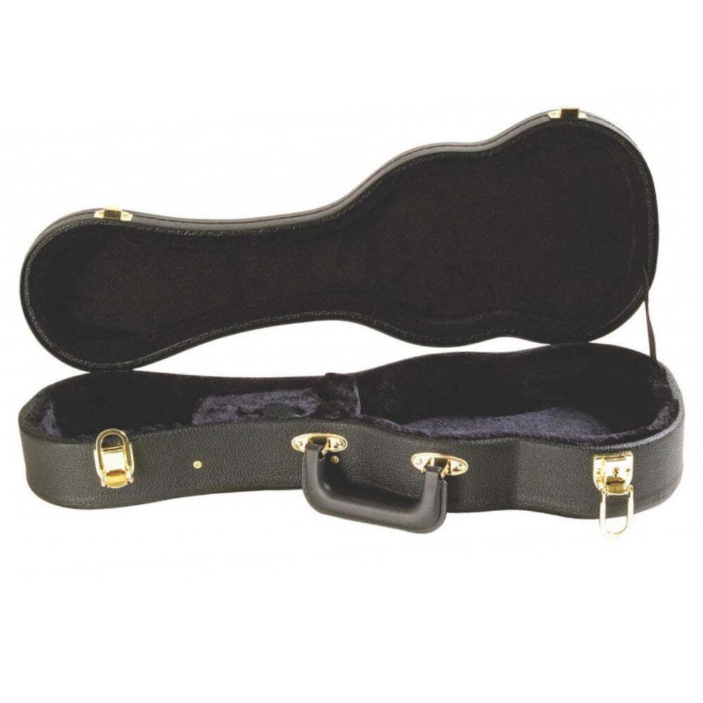 On Stage Hardshell Soprano Ukulele Case with Gold-Plated Hardware -