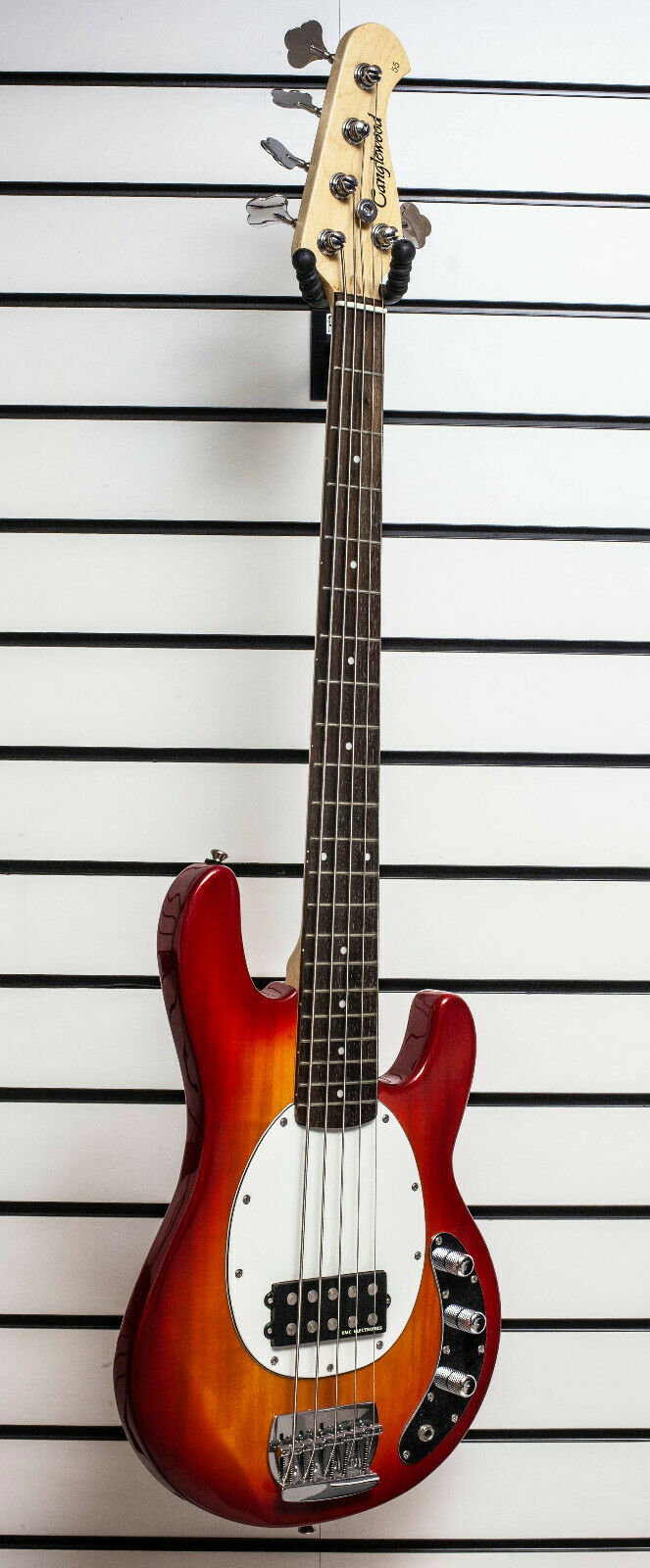 Tanglewood MM55 5 String Electric Bass Guitar Stingray Design Cherryburst - - -