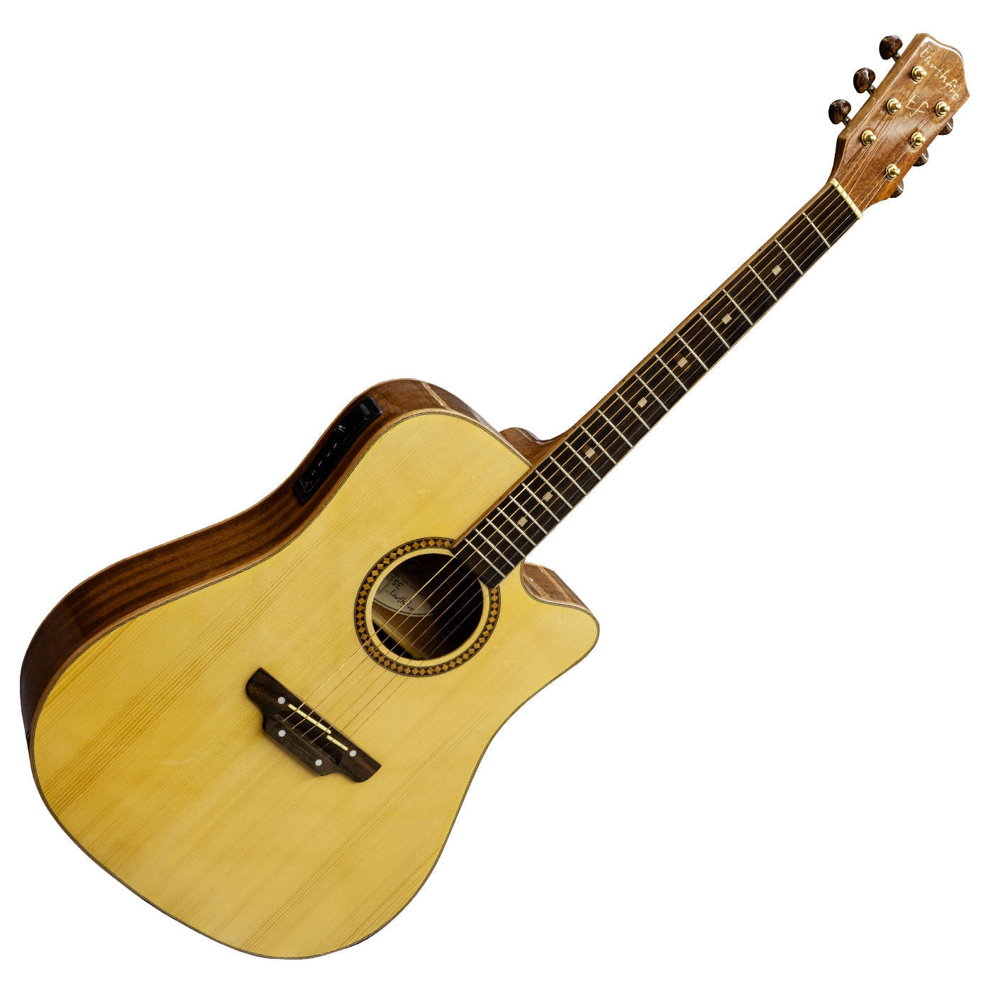 Earthfire GA6090SE Jumbo Electro Acoustic Cutway Guitar Steel String Solid Top--