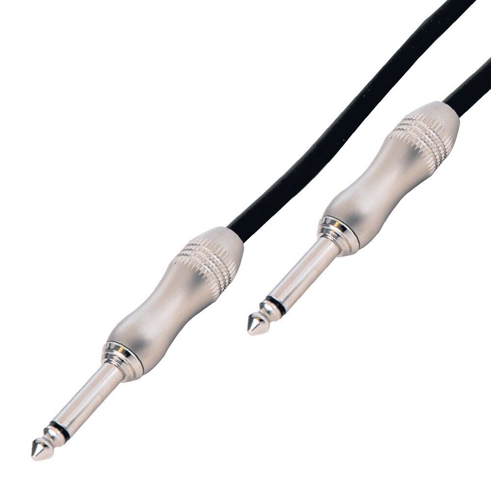 Kinsman Guitar Instrument Cable Lead 1/4" Jack Black 3M 10Ft - Nickel Kinsman XPRO10C |