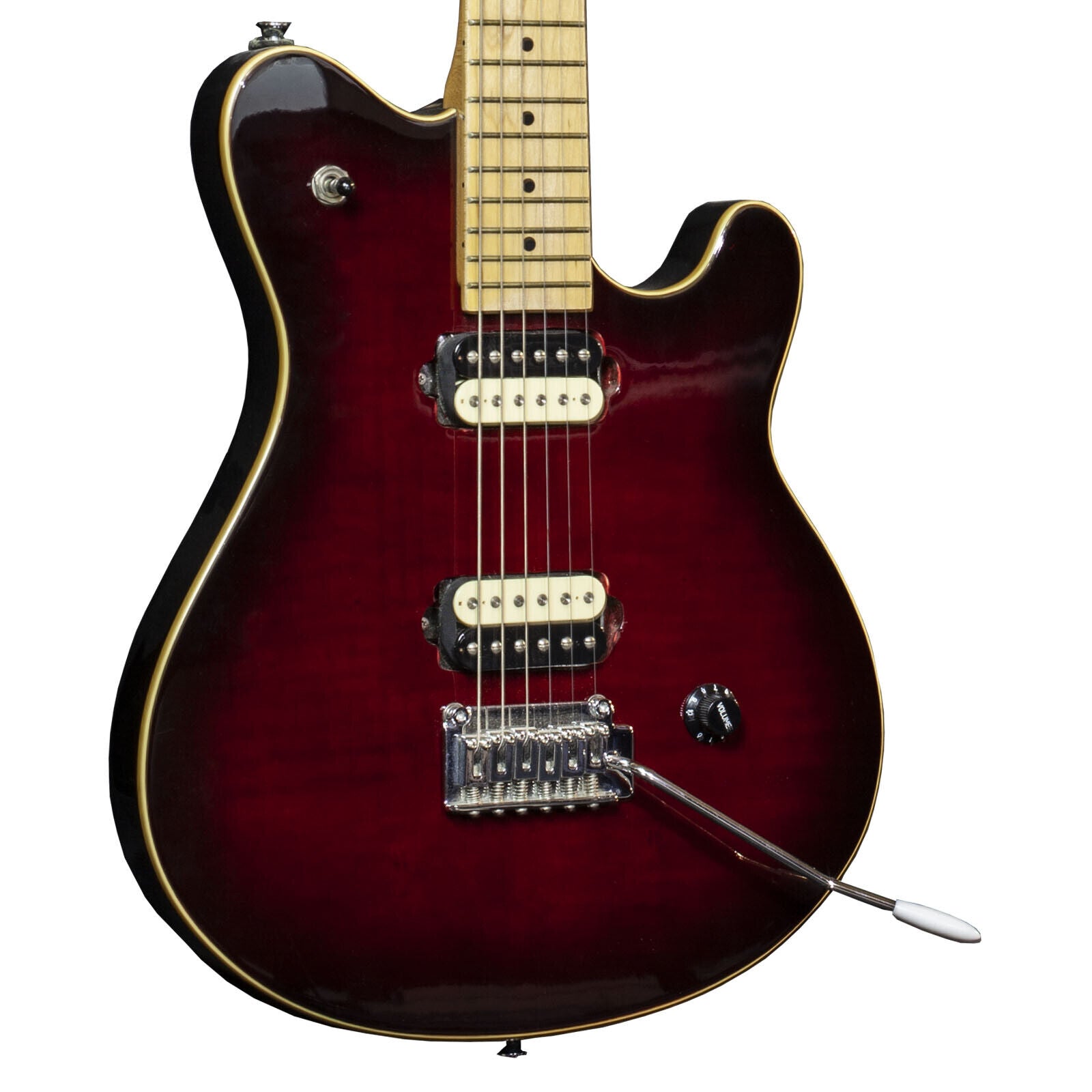 Electric Guitar Gould GS-72 in Burgundy Burst Finish EVH Wolfgang Style Y-82