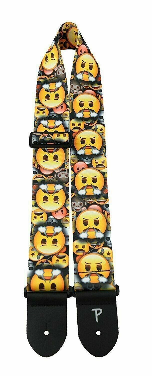 Perri's Emoji Guitar Straps : For Classical Acoustic Electric Or Bass Guitar :-