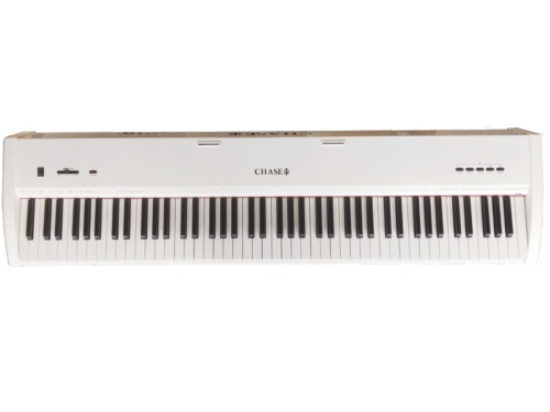 Chase P-51 Digital Piano In White or Black- 88 Notes Fully Weighted Hammer Action Keys, USB Input & Piano Type Sustain Pedal. Also Compitable with 3 Pedal Unit - Sustain Pedal, Sostenuto Pedal & Soft Pedal - Watch The Demo Video