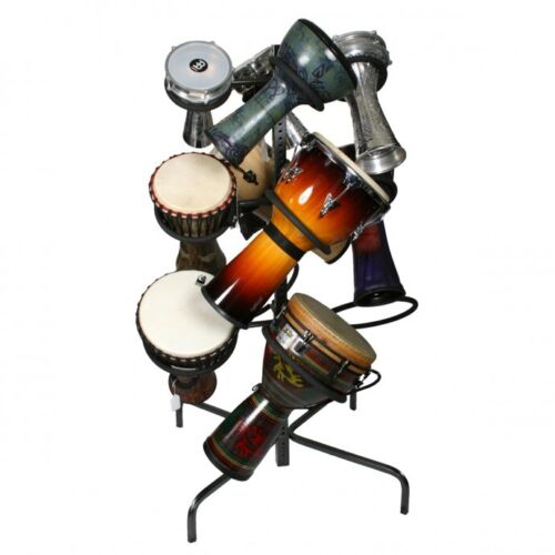 String Swing Djembe Tree Rack - 12 djembes Rack in 3 levels - -