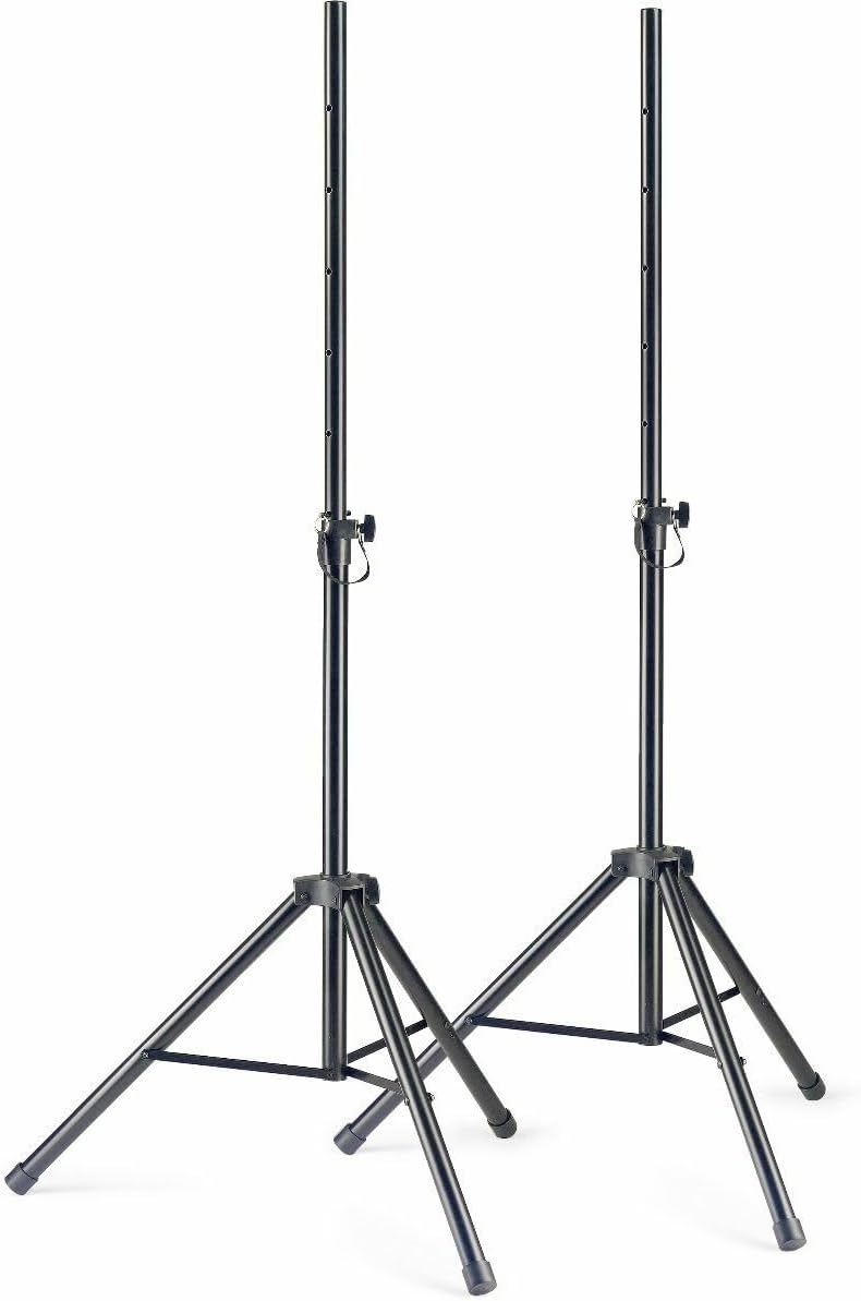 Stagg Pair Speaker Stands - Heavy Duty DJ Disco Tripod Stands with Carry Bag Stagg SPSQ10