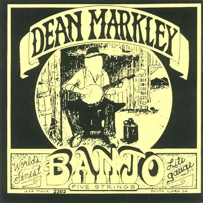 Dean Markley 2302 Light Gauge Banjo Strings (Set of 5) | Premium Banjo String Set