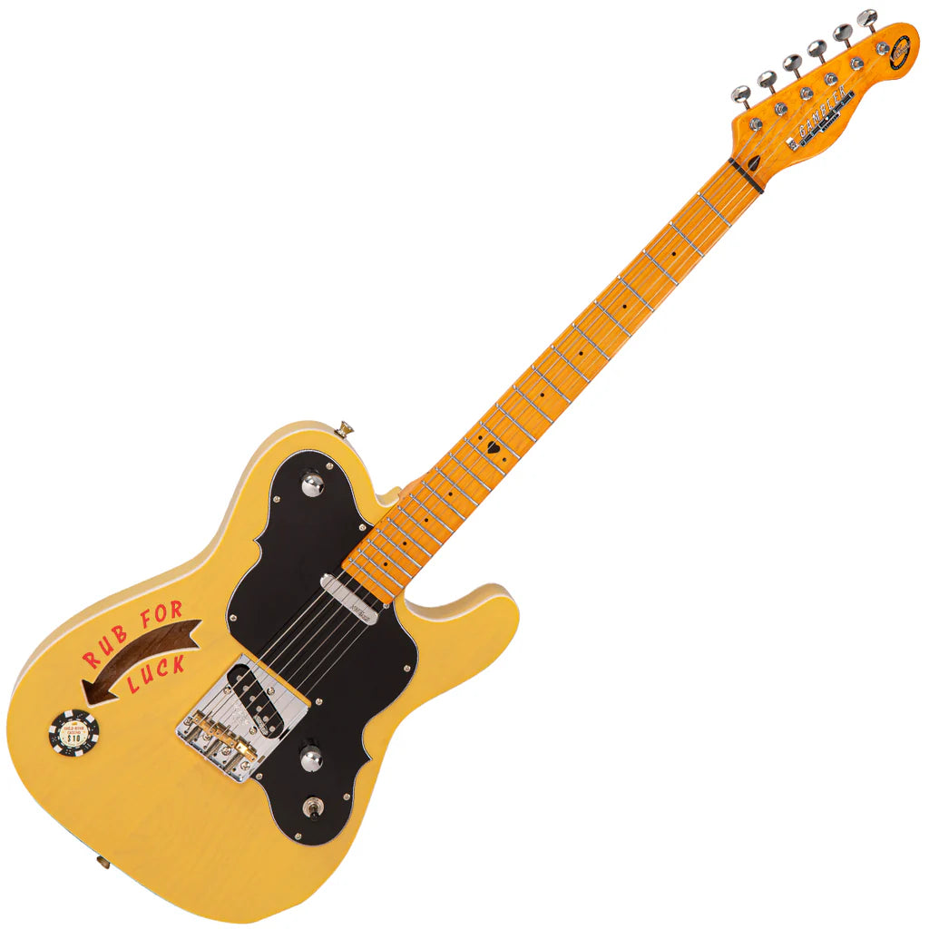 Vintage Electric Guitar JDV28 Joe Doe 'Gambler' in Butterscotch