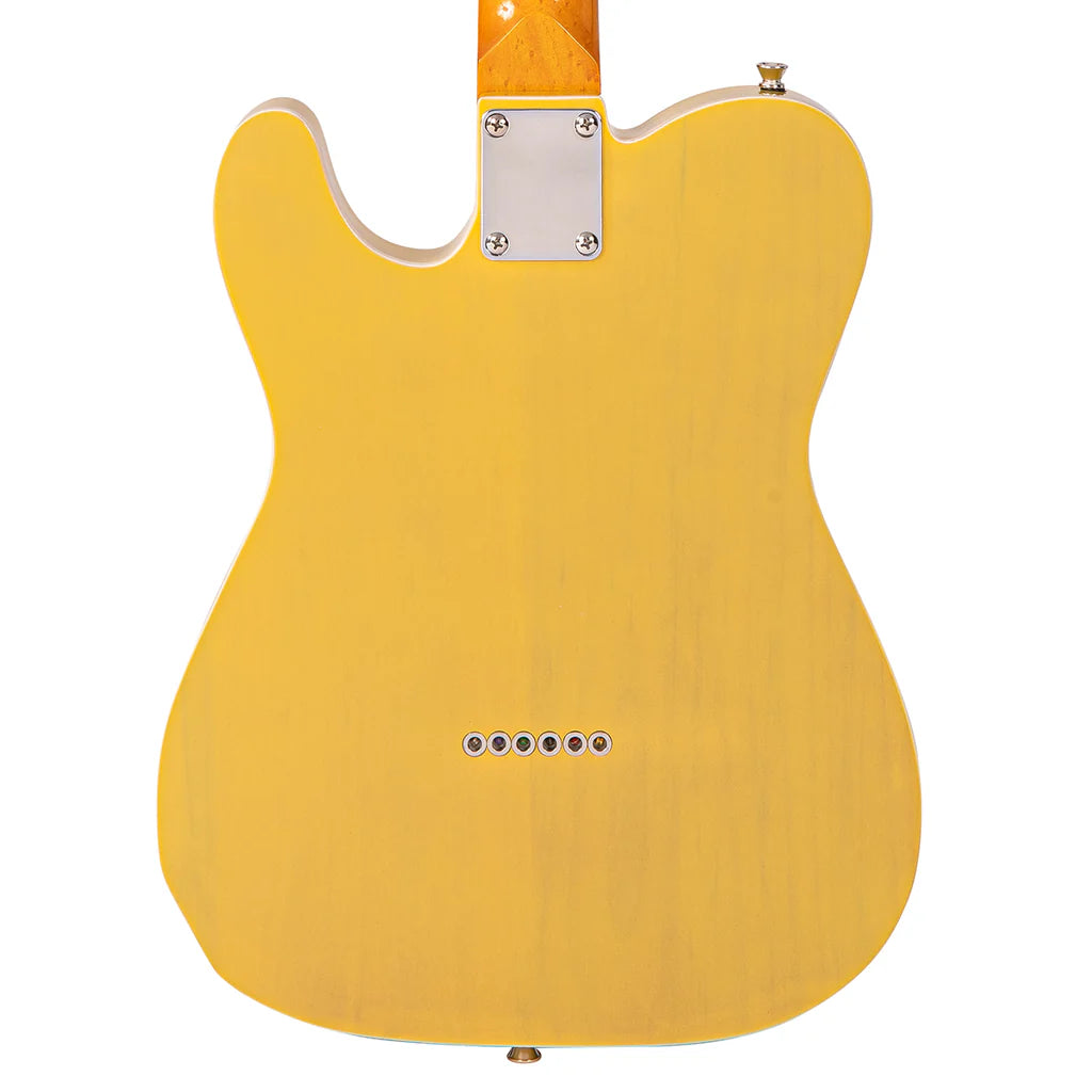 Vintage Electric Guitar JDV28 Joe Doe 'Gambler' in Butterscotch