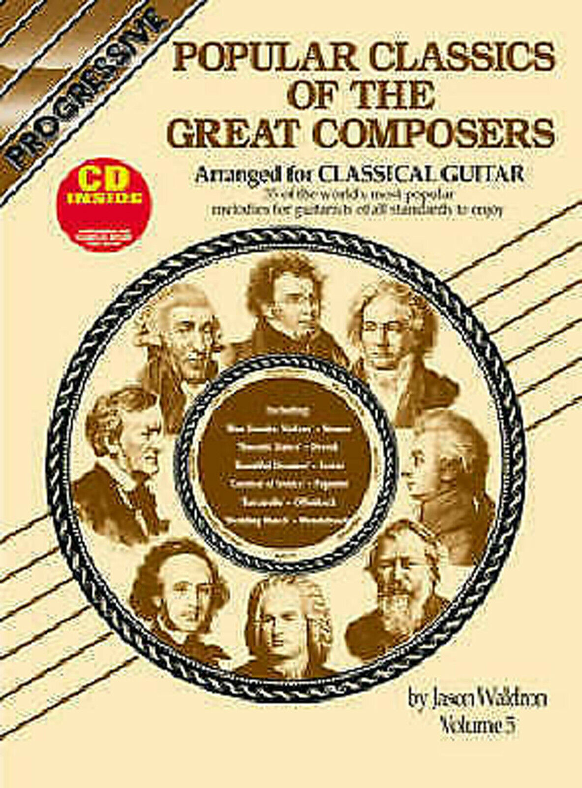 Popular Classics Of The Great Composers Volume 5 - Classical Guitar Book CD = G8