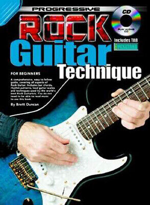 Learn to Play Rock Guitar Technique TAB Music Book & CD F2