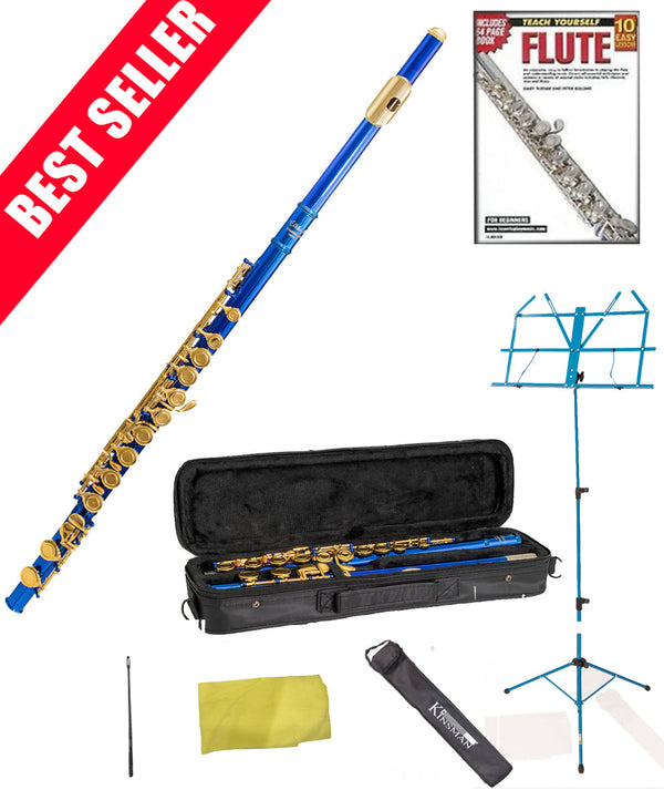Elkhart Vincent Bach Blue Flute Pack | Spilt E Mechanism Offset G